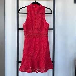 Hello Molly Red Day Dress Size 8